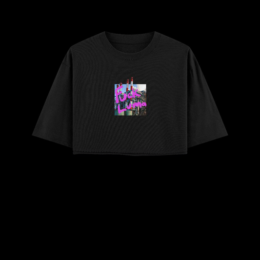 Westside "Fuck Luma" B & W Tshirt Crop Top - PRE ORDER