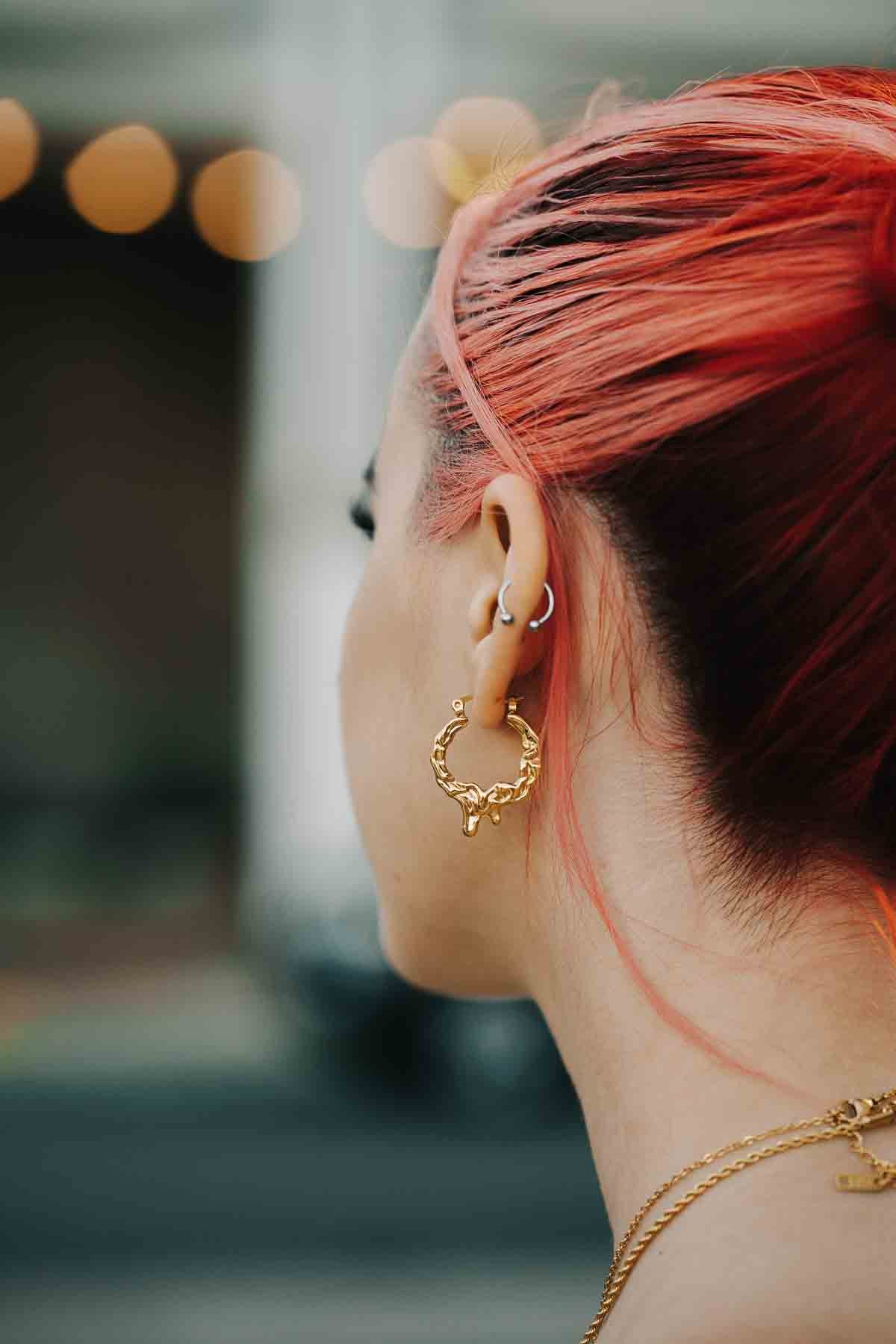 Lava Gold Earrings