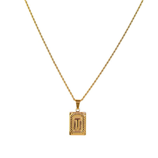 Cedric Twisted Letter Necklace