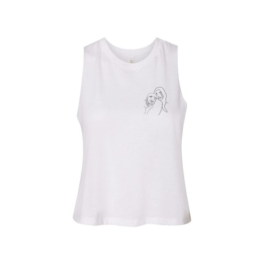 Custom Drawing Womens Crop Tank Top