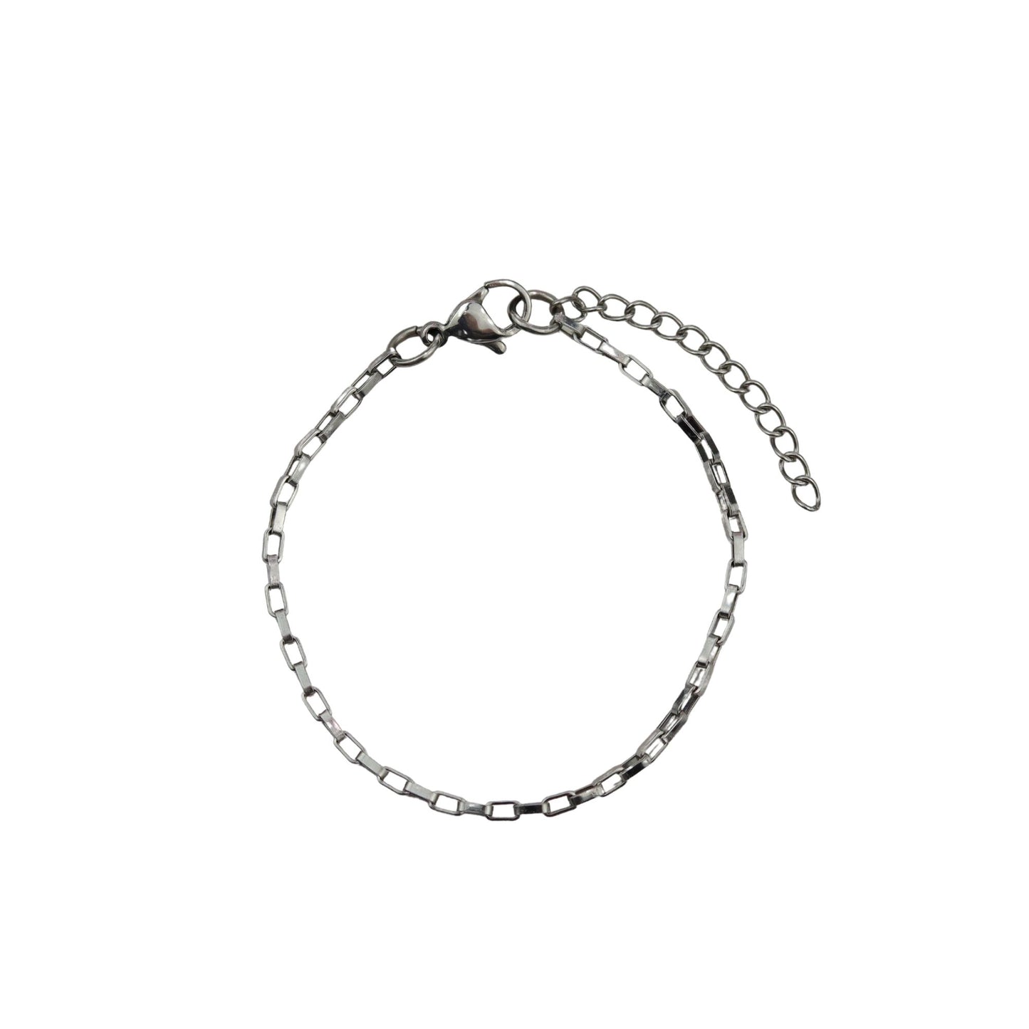 Baby Silver Boxy Bracelet