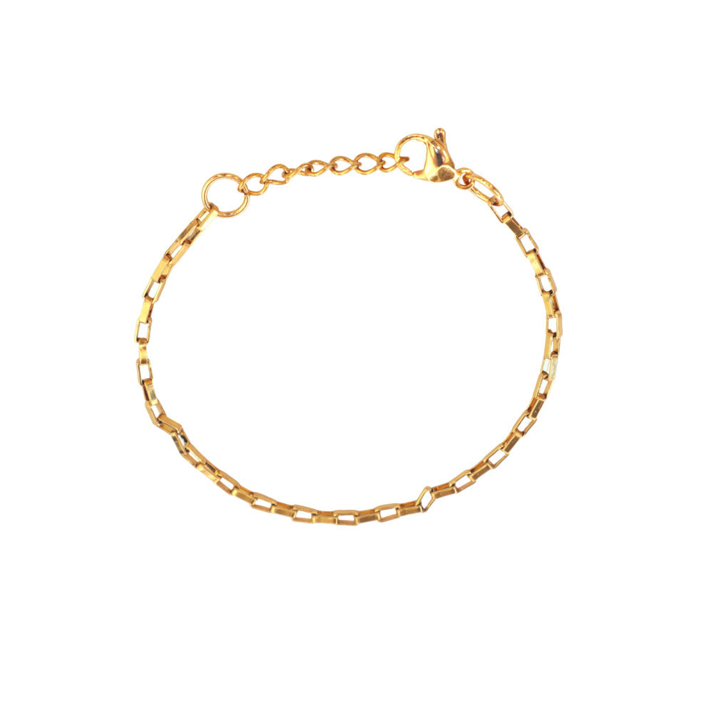 Men's Gold Boxy Bracelet