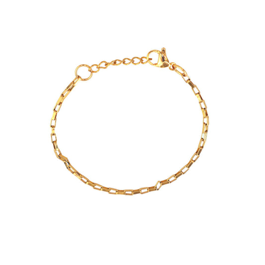 Men's Gold Boxy Bracelet