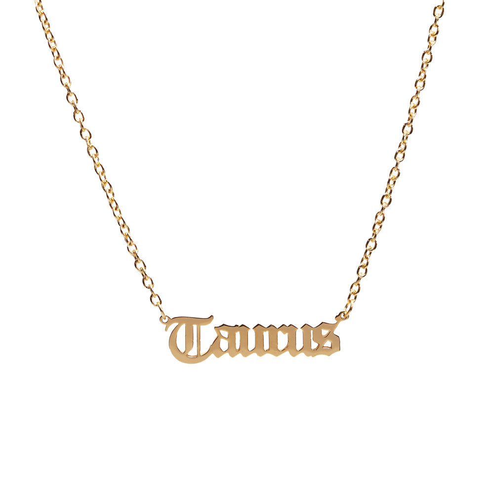 Street Style Zodiac Sign Necklace