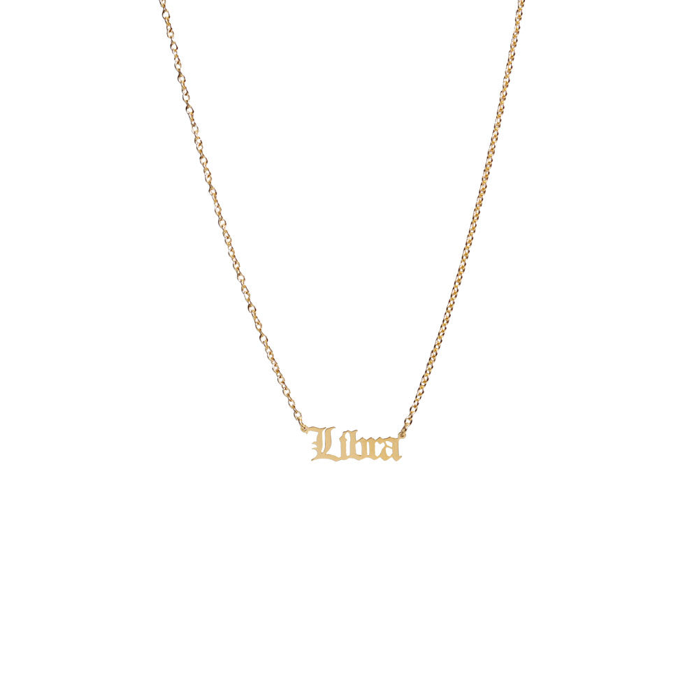 Street Style Zodiac Sign Necklace