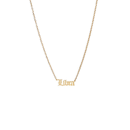 Street Style Zodiac Sign Necklace