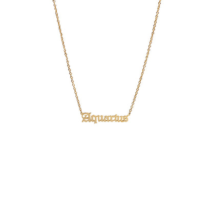 Street Style Zodiac Sign Necklace