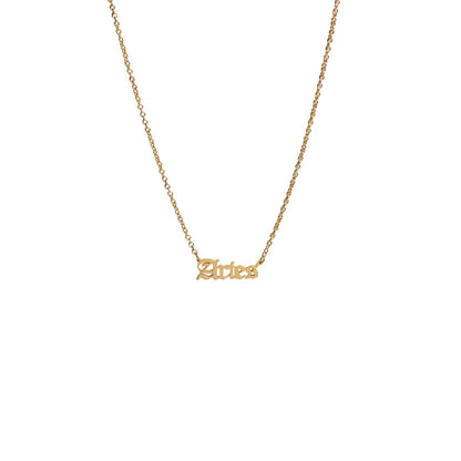 Street Style Zodiac Sign Necklace