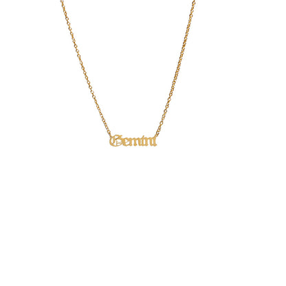 Street Style Zodiac Sign Necklace