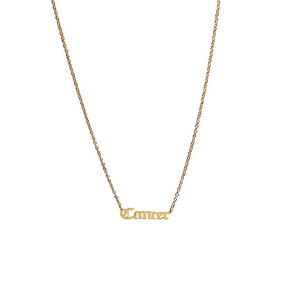 Street Style Zodiac Sign Necklace