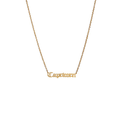 Street Style Zodiac Sign Necklace