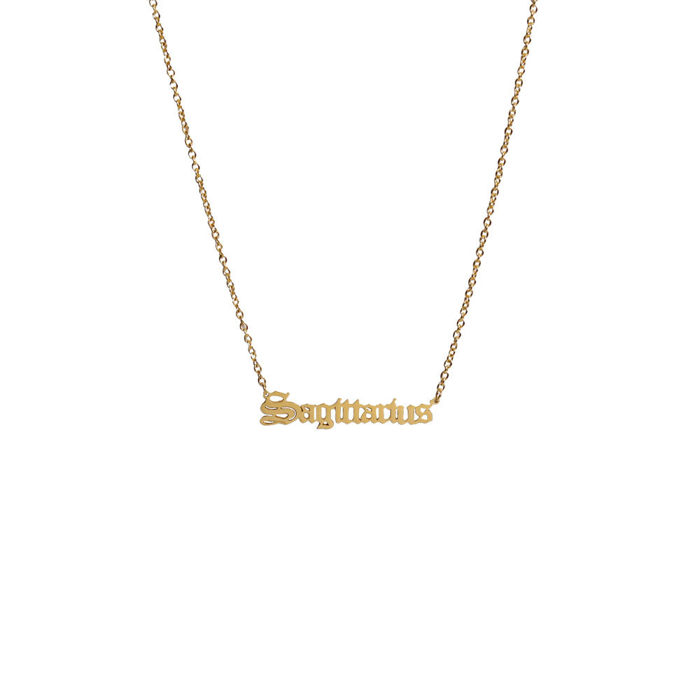 Street Style Zodiac Sign Necklace