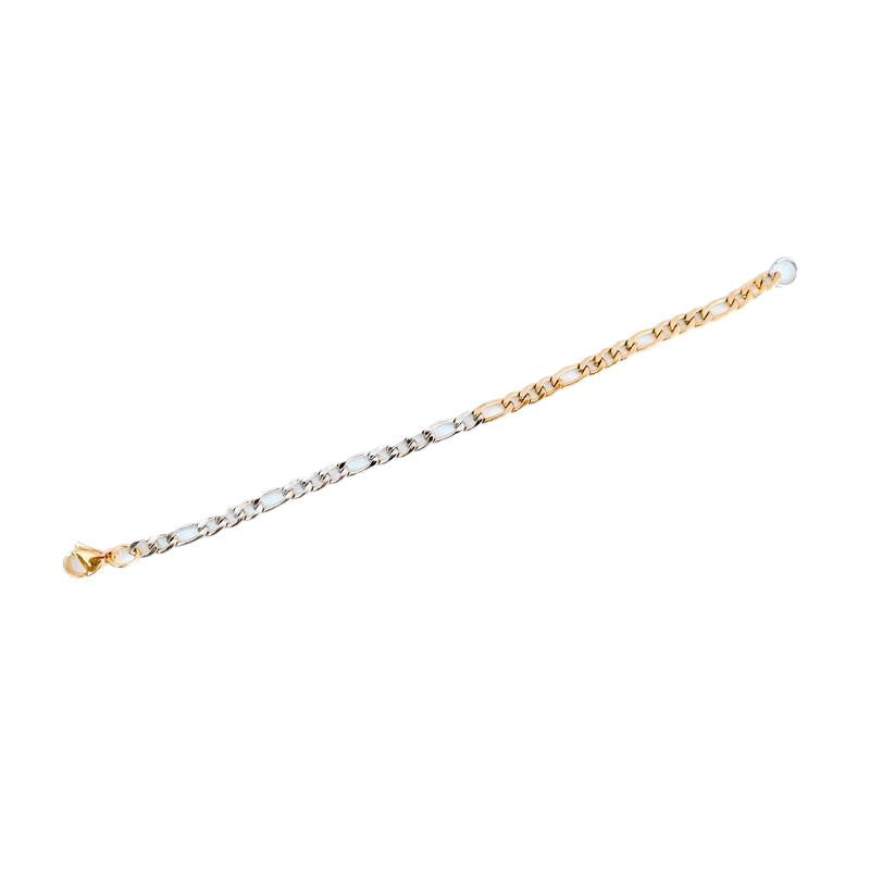 Men's Mixed Cuban Link Bracelet